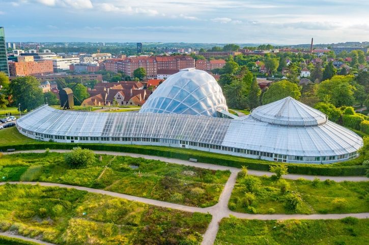 Aarhus - Jeden z hlavních skleníků v botanické zahradě