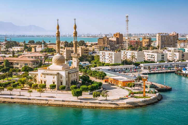 Port Said - Pohled město.