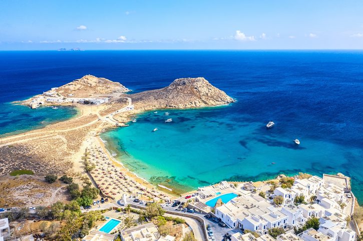 Mykonos - pláž Agia Anna