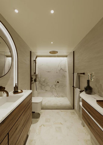 Apartmá Skylight Infinite Balcony Suite, koupelna - Celebrity Compass