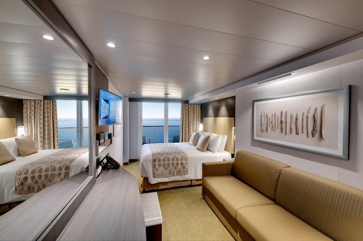 Čtyřlůžková kajuta Deluxe s balkonem - MSC Bellissima