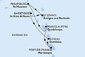 Guadeloupe, Svatý Martin, Antigua a Barbuda, Svatý Kryštof a Nevis, Dominika, Martinik z Pointe-à-Pitre na lodi MSC World Asia