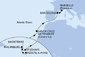 Guadeloupe, Svatý Martin, Svatý Kryštof a Nevis, Antigua a Barbuda, Španělsko, Francie z Pointe-à-Pitre na lodi MSC World Europa
