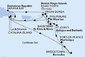 Dominikánská republika, Zámořské území Velké Británie, Svatý Kryštof a Nevis, Svatý Martin, Barbados, Martinik, Antigua a Barbuda, Britské Panenské ostrovy z La Romany na lodi MSC Opera