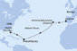 USA, Svatý Martin, Portugalsko z Miami na lodi MSC Meraviglia