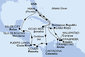 USA, Aruba, Bonaire, Curacao, Dominikánská republika, Jamajka, Kolumbie, Panama, Kostarika, Honduras, Belize z Miami na lodi MSC Poesia