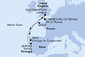 Velká Británie, Francie, Portugalsko, Španělsko ze Southamptonu na lodi MSC Meraviglia
