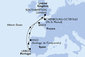 Velká Británie, Francie, Portugalsko, Španělsko ze Southamptonu na lodi MSC Meraviglia