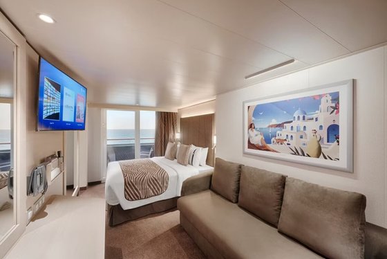 Kajuta Deluxe s balkonem s omezeným výhledem - MSC World Atlantic