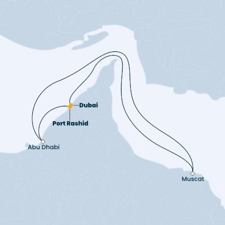 Spojené arabské emiráty, Omán z Dubaje na lodi Costa Toscana