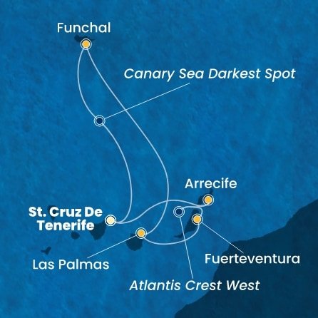 Španělsko, Portugalsko z Tenerife na lodi Costa Smeralda