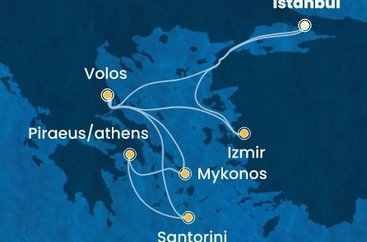 Turecko, Řecko z Istanbulu na lodi Costa Pacifica