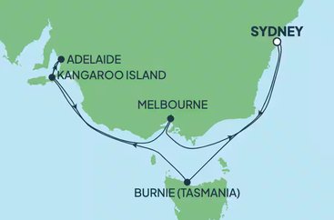 Jižní pobřeží Austálie na Norwegian Spirit